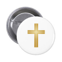 Croix/Pâques d'or Badges Avec Agrafe