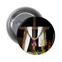 Croix vide de Pâques de la résurrection de Jésus Badge