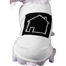 Croquis de Chambre. Gris et noir T-shirt Pour Animal Domestique