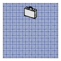 Croquis de valise de serviette ou de voyage de bur faire-part
