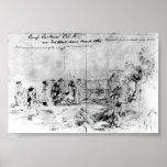Croquis des états de l'Amérique confédérés, 1861 Posters