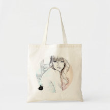 Croquis Fourre-tout de mode Sac Fourre-tout