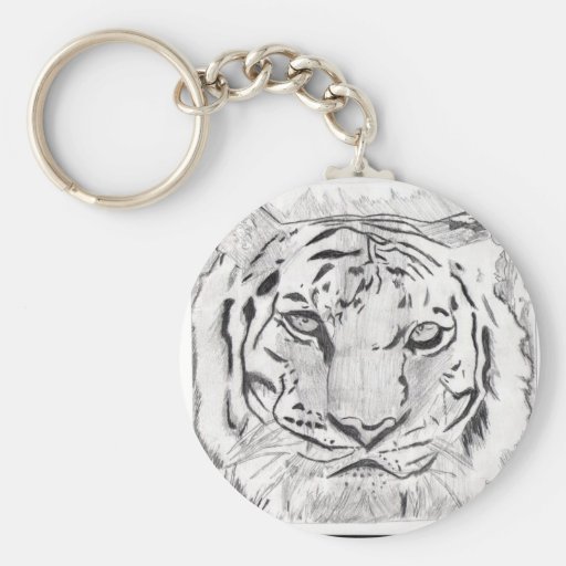 Croquis Keychain de tigre Porte-clé