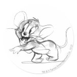 Croquis timide de Jerry autocollants