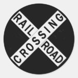 Crossbuck Adhésif Rond