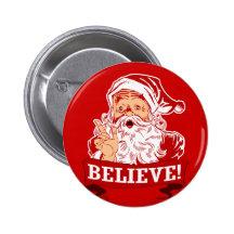 Croyez en père noël badge