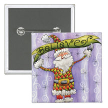 Croyez en père noël badges