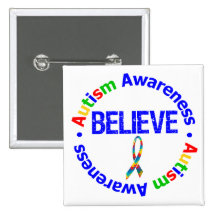 Croyez l'autisme de ruban de puzzle badges