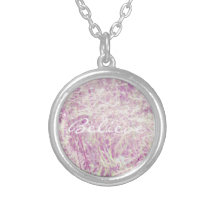 Croyez le collier rose mou d'herbe de teinte