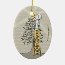 Croyez l'échelle - arbre de Noël Décoration De Noël