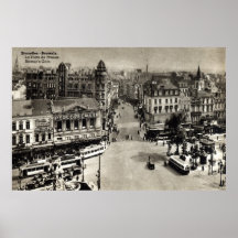 Cru 1932 de Bruxelles Belgique de la porte de Namu Affiche