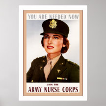 Cru 2ÈME GUERRE MONDIALE de ~ de corps d'infirmièr Affiche