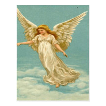 Cru, ange sur le nuage carte postale