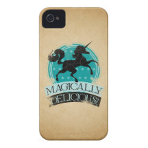 Cru comme par magie délicieux (de viande de licorn coques Case-Mate iPhone 4