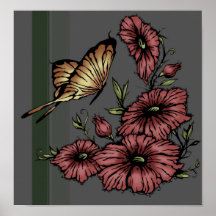Cru-Daisys (rose) Affiche