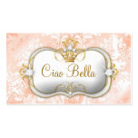 Cru de 311 de crème de Ciao Bella "pêches et" chic Cartes De Visite Professionnelles