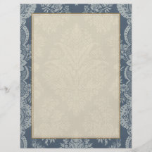 Cru de dentelle - vert turquoise antique tract personnalisé