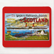 Cru de l'Ecosse Glasgow de vapeurs de Royal Mail Tapis De Souris