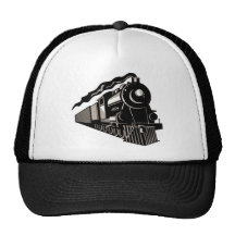 cru de locomotive de train de vapeur casquette de camionneur