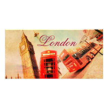 Cru de Londres Cartes De Vœux Avec Photo