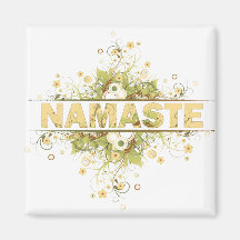 Cru de Namaste floral Aimants