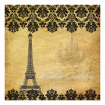 Cru de PixDezines+Tour Eiffel+Lustre Invitations Personnalisées