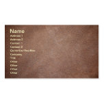 CRU EN CUIR T de MODÈLE de Brown-leather1357 BROWN Cartes De Visite Personnelles