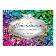 Cru floral de dentelle d'invitation de partie de B