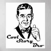 Cru frais de Bro d'histoire rétro Affiche