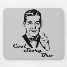 Cru frais de Bro d'histoire rétro Tapis De Souris