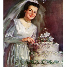 Cru la belle jeune mariée et son gâteau de mariage photo sculptures