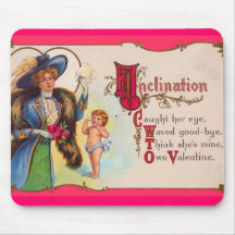Cru Mousepad de heureuse Sainte-Valentin Tapis De Souris