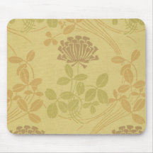 cru neutre de nouveau d'art floral tapis de souris