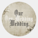 Cru notre autocollant de mariage