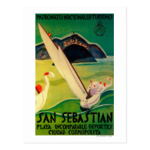 Cru PosterEurope de San Sebastian Carte Postale