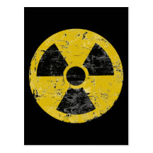 Cru radioactif carte postale