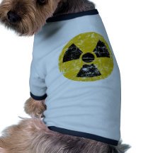 Cru radioactif t-shirts pour animaux domestiques