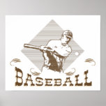 Cru, rétros affiches de base-ball de style