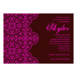 Cru rose de Skyler Brown d'invitation de bat mitzv