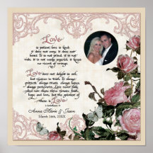 Cru rose de treillis - art au cadre personnalisé poster