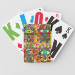 Cru Tapastry de Hamsa d'étoile de David Cartes Bicycle Poker