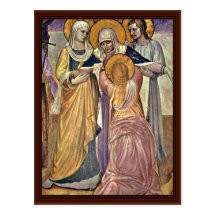 Crucifixion : Le détail marial par Angelico ATF Cartes Postales