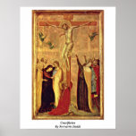 Crucifixion par Bernardo Daddi Affiche