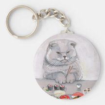 ©CSiravo de M. Grumps de chat de sushi Porte-clé