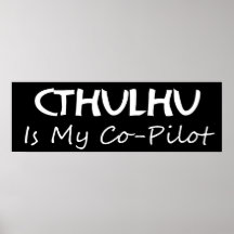 Cthulhu est mon co-pilote posters