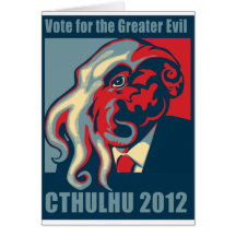 Cthulhu pour le président 2012 carte de vœux