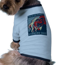 Cthulhu pour le président 2012 t-shirt pour chien