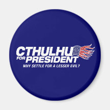 cthulhu pour le président - pourquoi banc à dossie magnets pour réfrigérateur