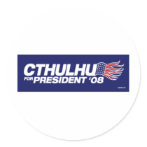 Cthulhu pour le Président Sticker autocollants