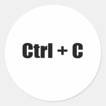 CTRL + C AUTOCOLLANTS RONDS